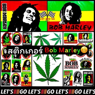 สติกเกอร์ bobmarley บ็อบมาร์เลย์ sticker สติ๊กเกอร์ ไดคัท กัญ