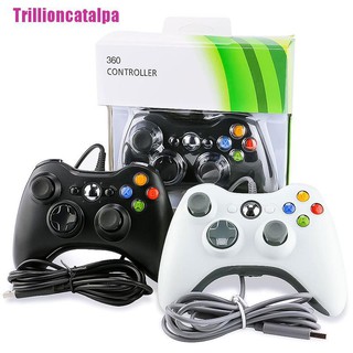 [TRILLION] จอยสติ๊กควบคุมเกม แบบใช้สาย สําหรับ Microsoft Xbox 360 &amp;