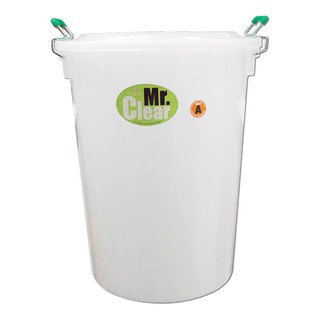 ถูกที่สุด✅  ถังน้ำพร้อมฝา 30 แกลลอน รุ่น 319 APP สีขุ่น PLASTIC BUCKET 25 GL+LID APP 1 pc x1 pc