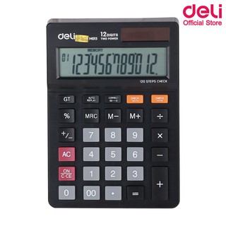 Deli M01320 CALCULATOR 12-DIGIT เครื่องคิดเลขแบบตั้งโต๊ะ 12 หลัก รับประกัน 3 ปี เครื่องคิดเลข อุปกรณ์สำนักงาน office