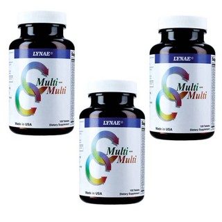 LYNAE Multi-Multi Vitamin USA ไลเน่ มิลติวิตามินรวม 100 เม็ด (3 ขวด)