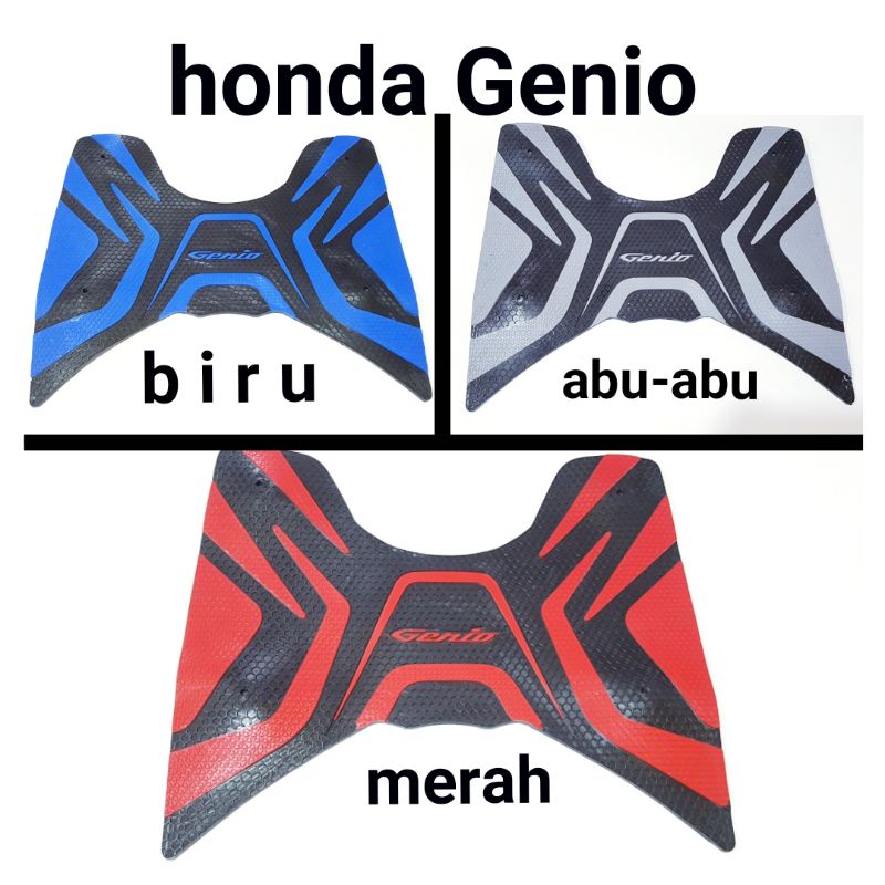 CARPET/RUBBER FOOT MAT/RUBBER FOOT MAT/FOOT MAT ตัวแปรสําหรับ GENIO/HONDA GENIO/GENIO ใหม่รถจักรยานย