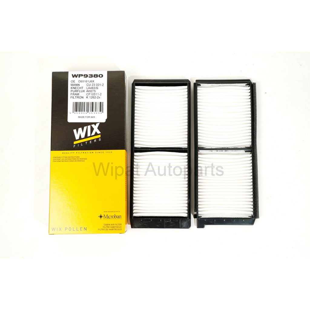 Best saller กรองแอร์ Ford Fiesta เครื่อง 1.4/1.6 ปี 10-16, Mazda 2 เครื่อง 1.3/1.5 ปี 09-14 ยี่ห้อ WIX ยางกันโครง สายพานหน้าเครื่อง คอยล์จุดระเบิด กร้ามเบรค ชุดลูกหมาก กรองแอร์ โช๊คฝากระโปรงหน้า น้ำยาหล่อเย็น น้ำมันเครื่อง