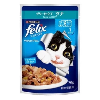 (ยกโหล12ซอง) อาหารแมวเปียกเฟลิกซ์ Felix 70-85กรัม