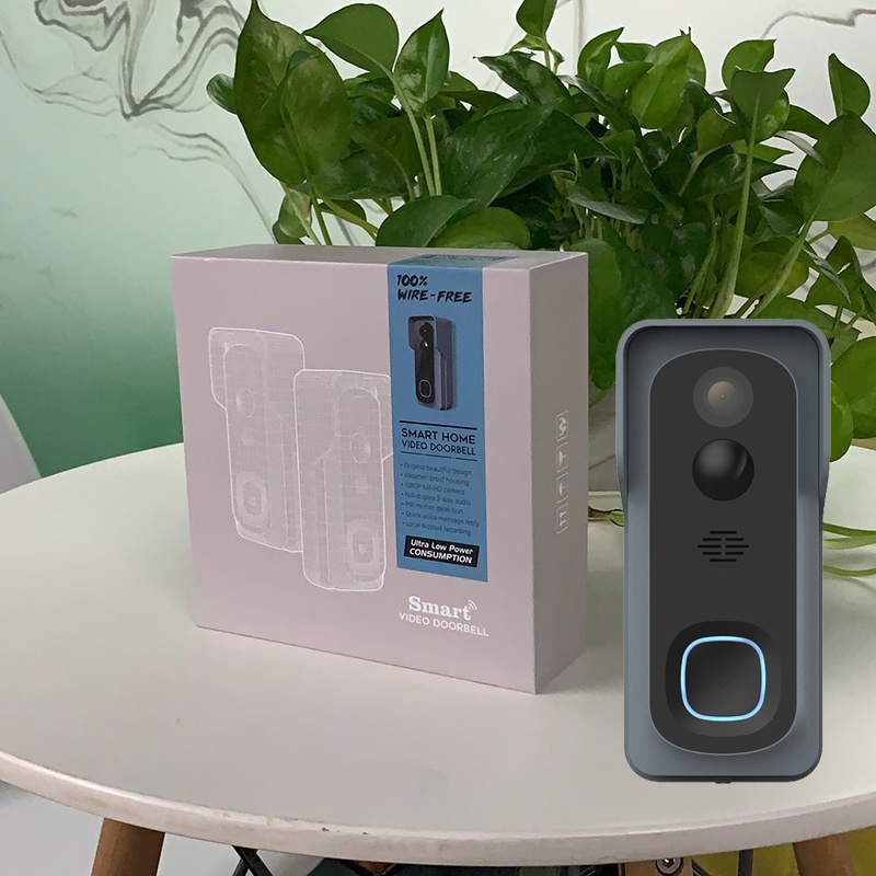 Tuya Wireless WiFi 1080P Video Doorbell with Battery USB Chime