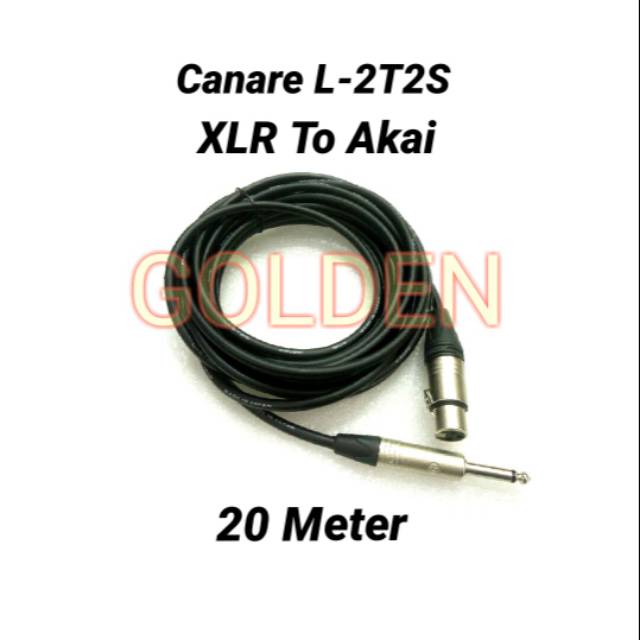 สายไมค์ Canare L-2T2S 20 เมตร - XLR ถึง Akai