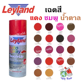 Leyland  สีเสปรย์เลย์แลนด์  เฉดสีโทน แดง ชมพู น้ำตาล ครบทุกเฉด