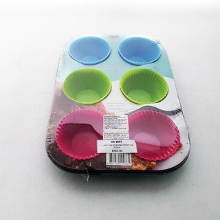 Paradox Non Stick 6 cup muffin pan with silicone cup