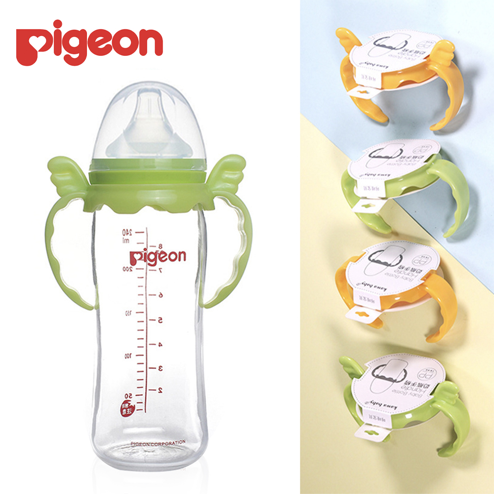 ไอโทรนิก | ที่จับขวดสําหรับ Pigeon ขวดนมคอกว้าง Grip สําหรับ Pigeon Botol Susu Bayi PPSU แก้วขวดคอกว