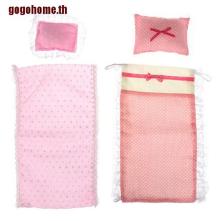 【GOGOHOME】ที่นอนเดี่ยว พร้อมหมอน สําหรับบ้านตุ๊กตา 1/12