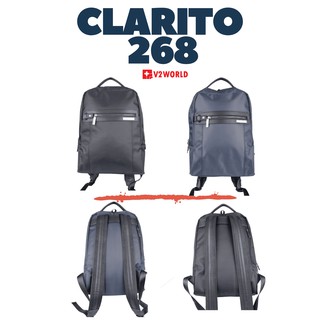 V2WORLD กระเป๋าเป้ รุ่น CLARITO 268 มี 2 สี ดูดีมีสไตล์ (NAVY, BLACK)