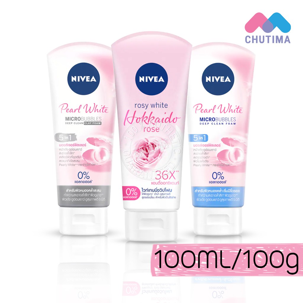 Nivea Pearl White Rosy White Hokkaido Rose