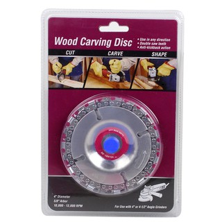 ใบเลื่อย 4 นิ้ว ฟันโซ่ Wood Carving Disc