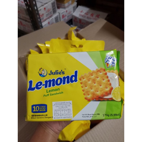 ขนมจูลี่ส์ Julie's ขนมปังกรอบสอดไส้ครีมเนยถั่ว รสชีส รสเลมอน รสช็อกโกแลต เฮเซลนัท จูลี่ส์ - รูปที่ 6