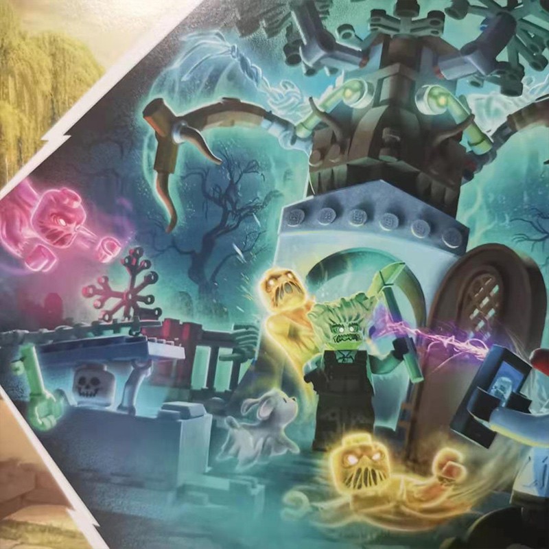 เลโก้ 70420 Ghost Secret Realm Series Ghost Graveyard ปริศนา AR ปริศนา ...
