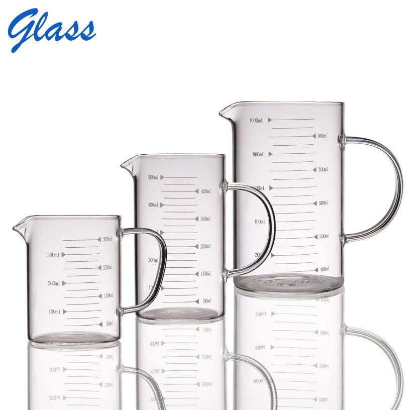 GLASS แก้วตวง​ ถ้วยตวง ขนาด 350/500/1000ml (A0)