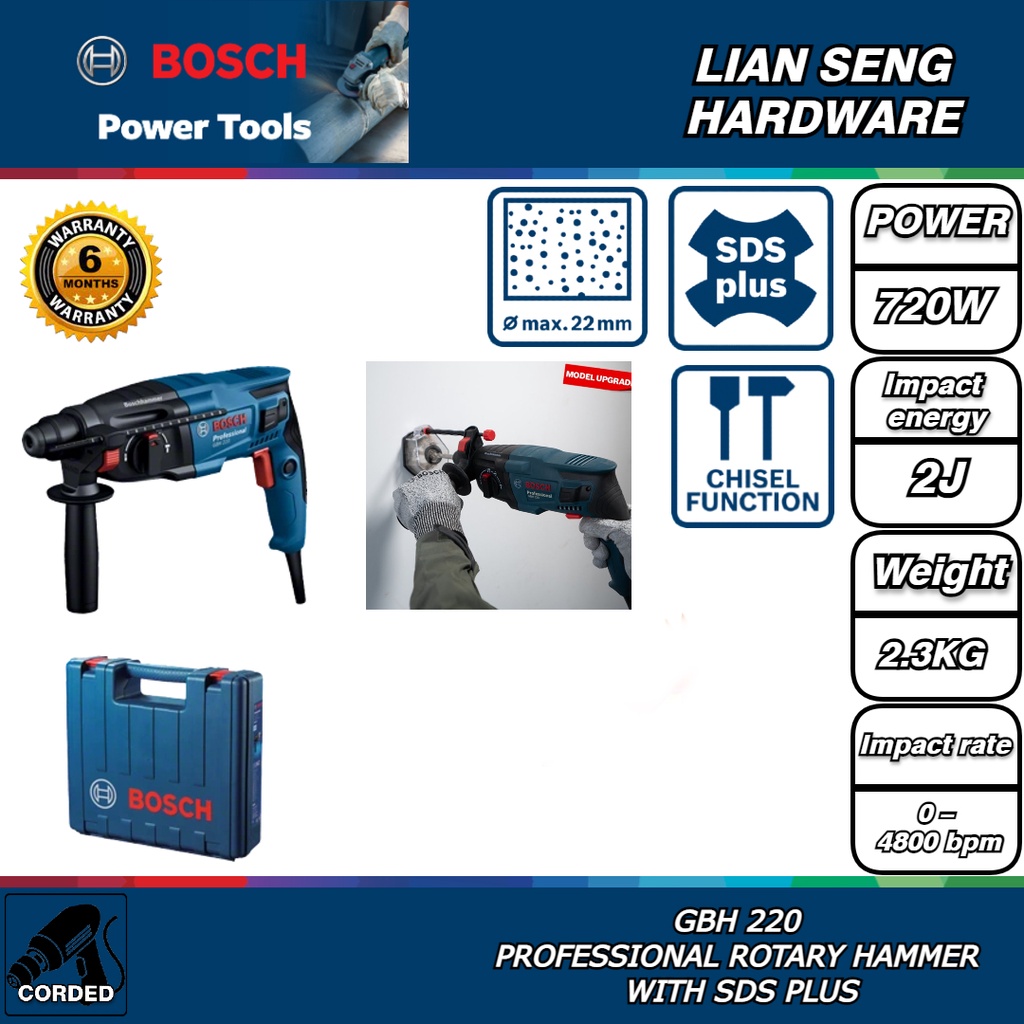 BOSCH ROTARY HAMMER GBH 220