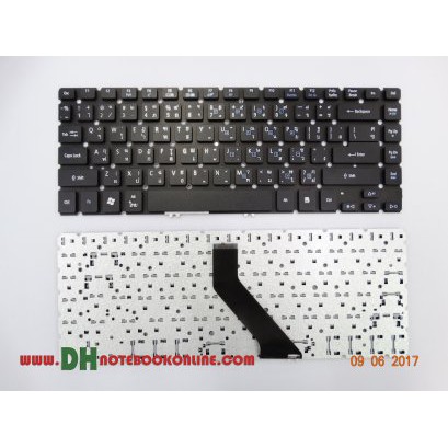 แป้นพิมพ์ คีย์บอร์ดโน๊ตบุ๊ค ACER V5-471 Black Laptop Keyboard