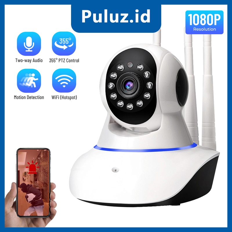 Puluz WIFI IP กล้องกล้องวงจรปิด V380 3 เสาอากาศ/Yosee ไร้สายกล้องวงจรปิดกล้อง V380 5 เสาอากาศ 1080P HD IP CAM