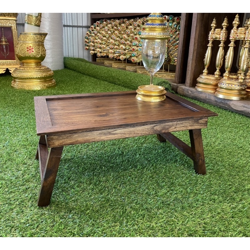 โต๊ะไม้พับได้งานไม้สักแข็งแรง