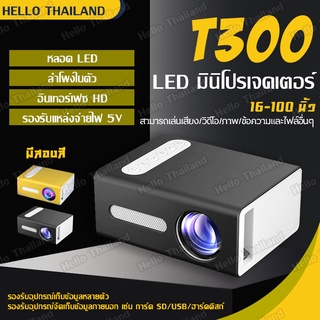 โปรเจคเตอร์ mini 4K 1080P HD Projector แบบพกพา โปรแจ็คเตอร์ มินิโปรเจ็กเตอร์ มินิโปรเจคเตอร์ ต่อกับมือถือได้