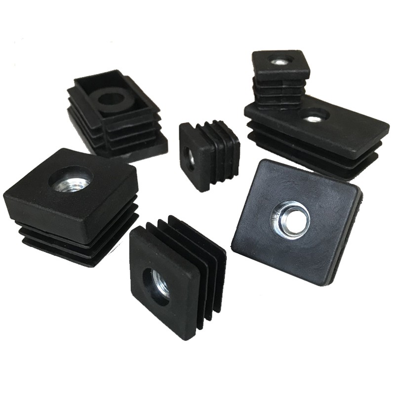 M6 M8 M10 Square Nut Plug เพิ่มความสูงเท้า Pad สตูลเท้า Pad Nut ท่อปลั๊ก Home Foot Pad Balance ปรับล้อชุด