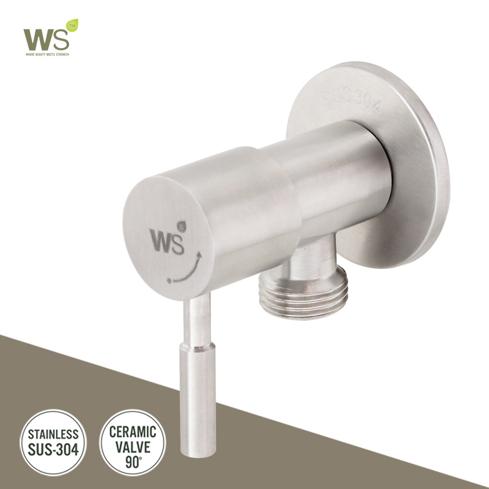 WS วาล์วเดี่ยวฝักบัว แบบติดผนัง ขนาด 1/2 นิ้ว (4 หุน) รุ่นวัง (Wang) WS-0313S