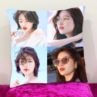 หมอนอิงสั่งทำ ใส่ได้4รูป หมอนอิงขนนุ่ม หมอนอิงโซฟา หมอนอิงในรถ หมอนอิง Cushions แบซูจี Bae Suzy