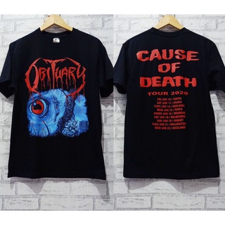 [S-5XL] เสื้อยืด พิมพ์ลาย Cause Of Death OBITUARY