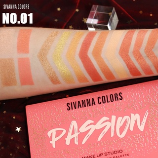 sivanna colors passion makeup studio face and shadow palette ซิเวนน่าคัลเลอร์แพชชั่นพาเลท เบอร์ 01