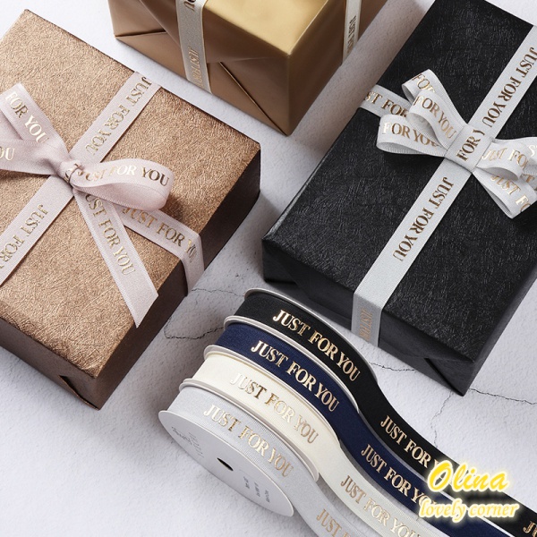 ริบบิ้นผ้าซาติน กว้าง 16 มม. ยาว 9.1 ม. ต่อม้วน สําหรับตกแต่งกล่องเค้ก