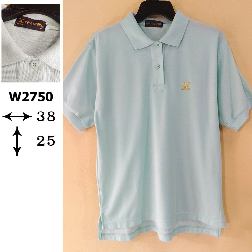 เสื้อโปโลแขนสั้น ??? เสื้อมือสอง??W2750 ท่าเรือ ขาย JAPAN