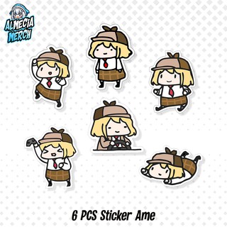 สติกเกอร์ ลาย Amelia Watson Chibi Holive Amelia Watson Cebol สําหรับติดตกแต่งแล็ปท็อป HP