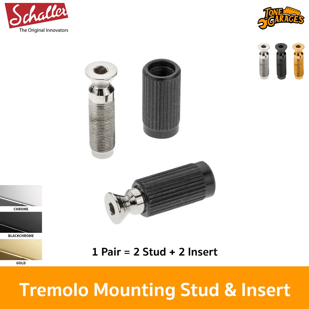 Schaller Tremolo / Floydrose Mounting Stud & Insert for Lockmeister, Schaller, Vintage เสาคันโยก ฟรอ
