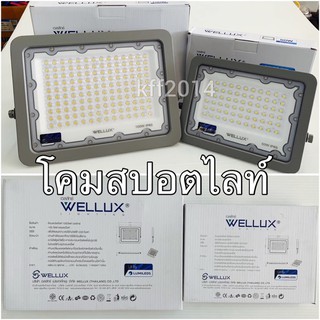 โคมไฟสปอร์ตไลท์ ฟลัดไลท์WELLUX  FLORIDA SERIES 30,w50w,100w แสงขาว