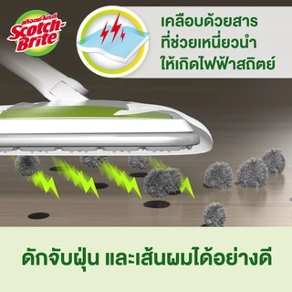 3M™ Scotch-Brite™ สก๊อตช์-ไบรต์ ผ้าเช็ดเก็บฝุ่น, แบบไฟฟ้าสถิตย์ 30แผ่น ใช้แล้วทิ้ง