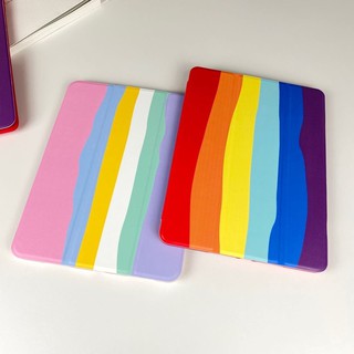 เคสiPadซิลิโคนสีรุ้งสีพาสเทลFORiPad,10.5,11,9.7,Air1/Air2/Air3,New2017/201