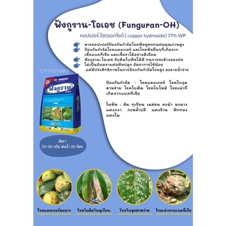 "ฟังกูราน-โอเอช" สารป้องกันกำจัดโรคพืชที่เกิดจากเชื้อราและแบคทีเรีย สูตรทนฝน 100g