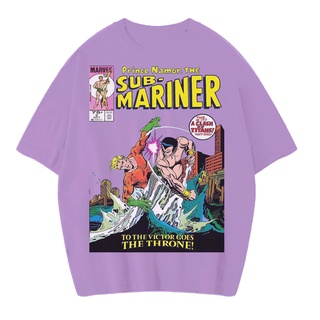 เสื้อยืดแขนสั้น พิมพ์ลาย MARINE VINTAGE TEE (LILAC MARINE VINTAGE MARVEL สําหรับผู้ชาย