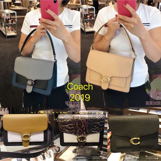 โค้ชกระเป๋าโลโก้โลหะใหมแท้🔥COACH🔥2019 รายการใหม่ กระเป๋าสะพาย กระเป๋าผู้หญิงกระเป๋าสะพายกระเป๋าถือที่จับด้านบน73723