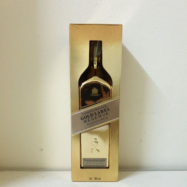 Johnnie Walker Gold Label Reserve ขวดเหล้า(เปล่า) สีทอง