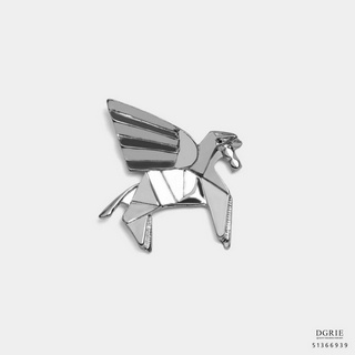 Silver Pegasus Brooch - เข็มกลัดเพกาซัสสีเงิน