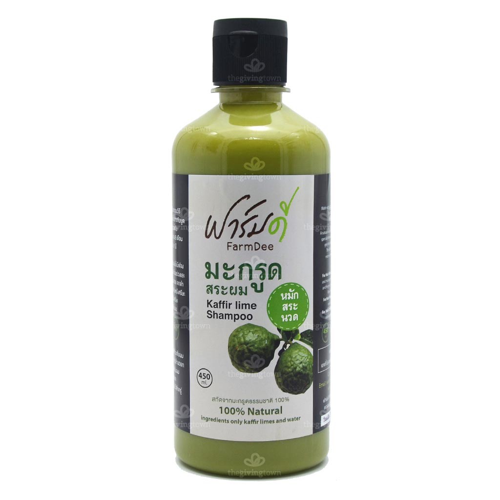 Farm Dee แชมพูมะกรูด ฟาร์มดี ลดผมร่วง คันหนังศรีษะ ฟาร์มดี แชมพูมะกรูด 100% - Farm Dee shampoo FarmDee, ฟามดี