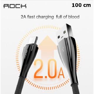 สายชาร์จ ROCK Alloy Metal Type C Data Cable (USB A to C) - 100 cm