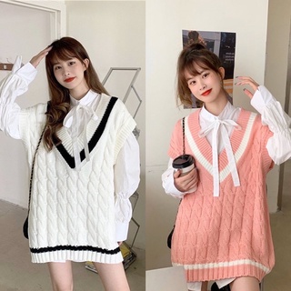 Styles_Unnie ✨พร้อมส่ง✨ U82/U59 เสื้อไหมพรม เสื้อเชิ้ตสไตล์เกาหลี