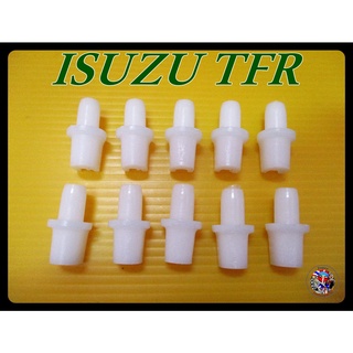 กิ๊บล็อคผ้าหลังคา  ตัวสีขาว ตัวกลม (285) -  ISUZU TFR Roof Clip Lock 10Pcs.