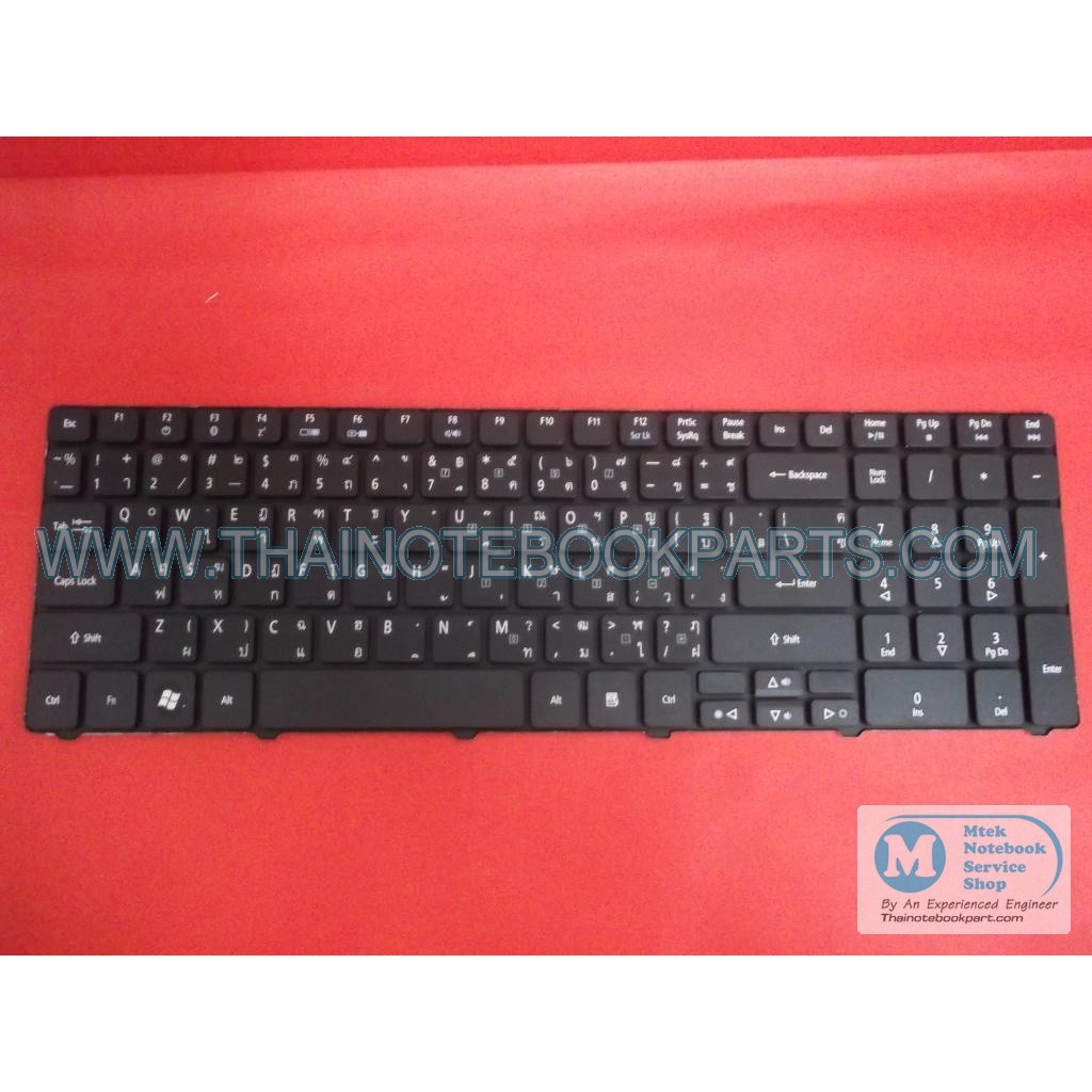 คียบอร์ดโน้ตบุ๊ค Acer Aspire 5741, 5810 - V104702AS3, PK130C91100 Notebook Keyboard