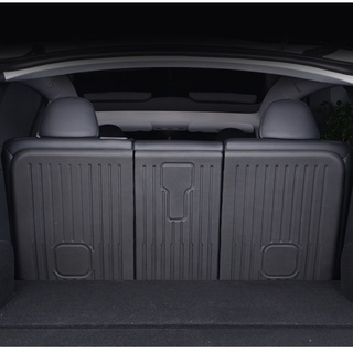 Tesla อุปกรณ์เสริมRear Row Seats Back rotector AntiKick ad Cover For Tesla Model Y 5Seater XE Dirtyroof  Seat Back Matsอ