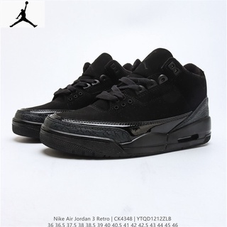 * ของแท้ 100%* Air Jordan 3 Retro og AJ3 รองเท้าบาสเก็ตบอล ทนต่อการขัดถู สําหรับผู้ชาย และผู้หญิง ไซซ์ 36-46 Dp74