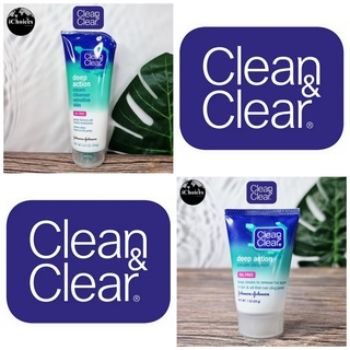 [Clean &amp; Clear] Deep Action Cream Cleanser For Sensitive Skin 28g, 184g คลีนแอนด์เคลียร์ ครีม คลีนเซอร์ ทำความสะอาดหน้า